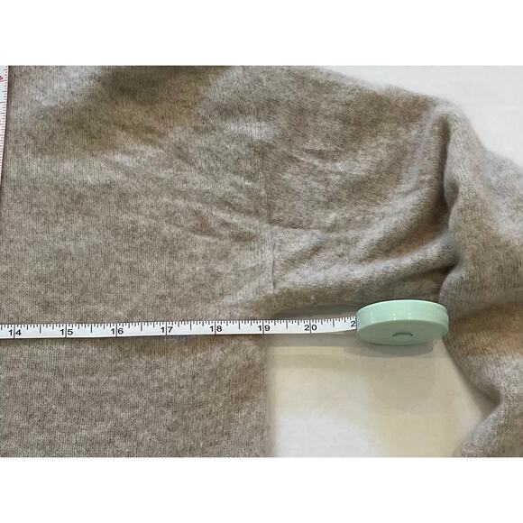 Charter Club 100% Cashmere Beige Long Tunic Turtleneck Sweater, Size S - Picture 11 of 12